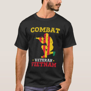 T-shirt Vétéran de combat Vietnam Retraité Patriotique