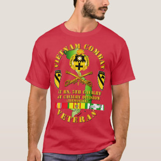 T-shirt Vétéran de la cavalerie de combat du Vietnam avec 