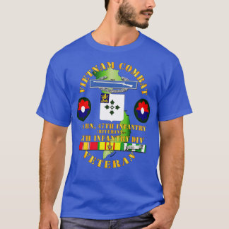 T-shirt Vétéran de l'infanterie de combat du Vietnam avec 