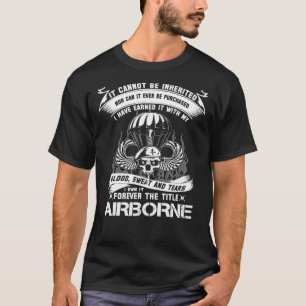 T-shirt Vétéran d'infanterie aéroportée mère ailes de saut
