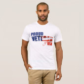 T-shirt Vétéran fier des Etats-Unis (Devant entier)