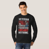 T-shirt Vétéran Je Regret Rien (Devant entier)
