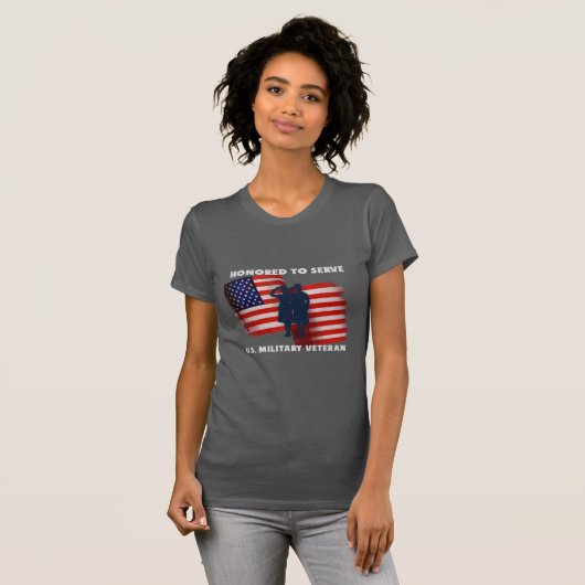 T-shirt Vétéran militaire des États-Unis (Devant entier)