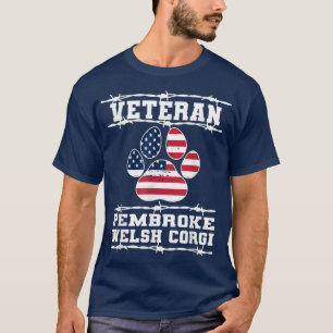 T-shirt Veteran Pembroke Welsh Corgi Retired Dog Lover Ret