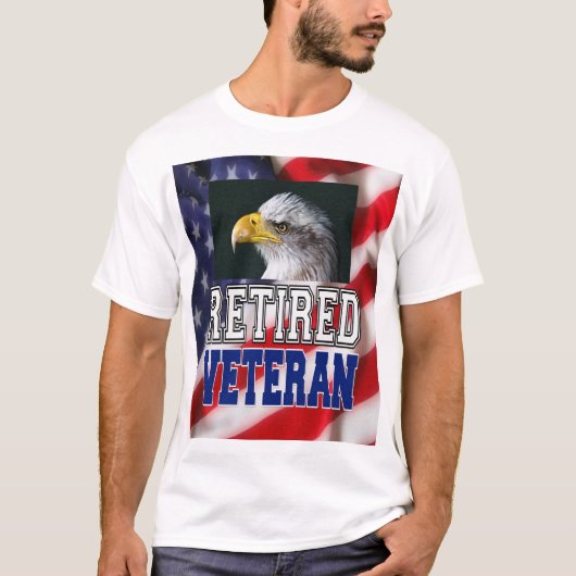 T-shirt Vétéran retraité (Devant)