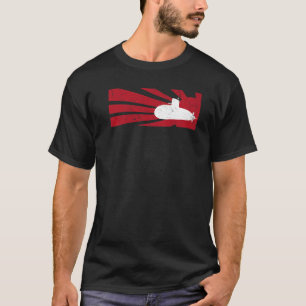 T-shirt Vétéran Sous-marin Rétro Pour Hommes Sous-marin Po