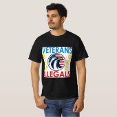 T-shirt Veterans Before Illegals (Devant entier)