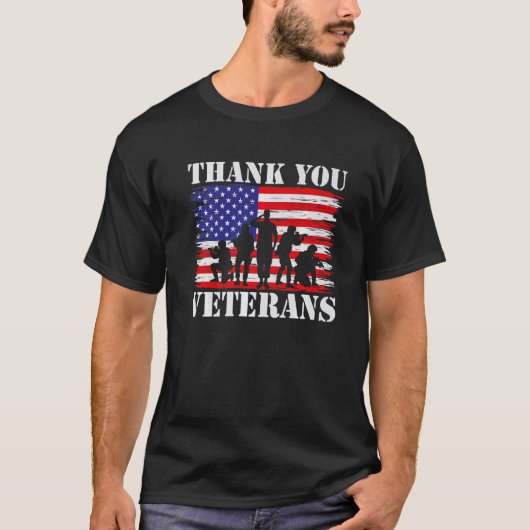 T-shirt Veterans Day Thank You Veterans (Devant)