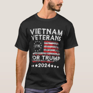 T-shirt Vétérans du Vietnam pour Trump 2025 Drapeau améric
