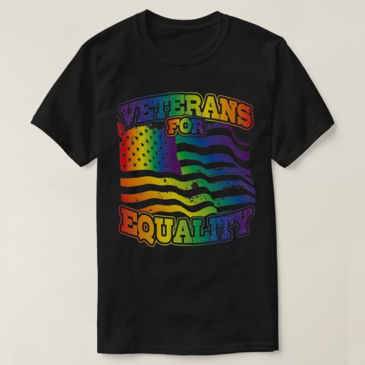 T-shirt Veterans For Equality For Military Veterans Suppor (Design devant)