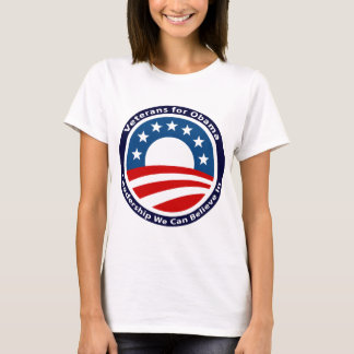 T-shirt vétérans pour obama