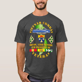 T-shirt Vétérinaire de l'infanterie de combat du Vietnam a