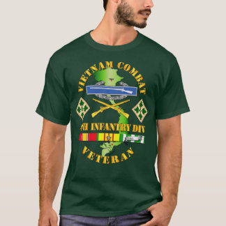 T-shirt Vétérinaire de l'infanterie de combat du Vietnam a