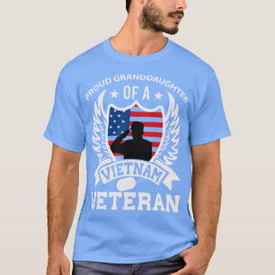 T-shirt Vétérinaire des États-Unis Grand-fille Cadeau Viet