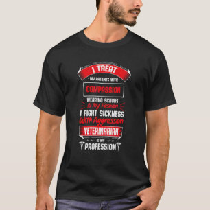 T-shirt Vétérinaire Est Ma Profession Personnel Médicale V