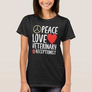 T-shirt Vétérinaire Médecine vétérinaire Vet Tech Recep vé