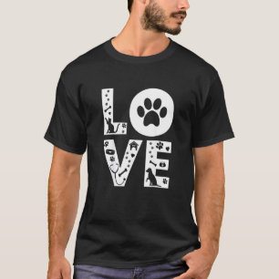 T-shirt Vétérinaire mignon écho Amour Chien Chat Vétérinai