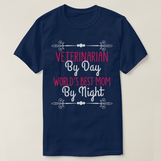 T-shirt Vétérinaire Monde meilleur maman (Design devant)