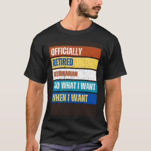 T-shirt Vétérinaire retraité Retraité Vétérinaire retraité