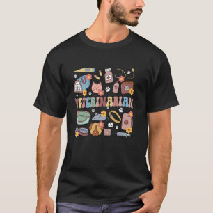 T-shirt Vétérinaire Vétérinaire Groovy Appréciation Vétéri