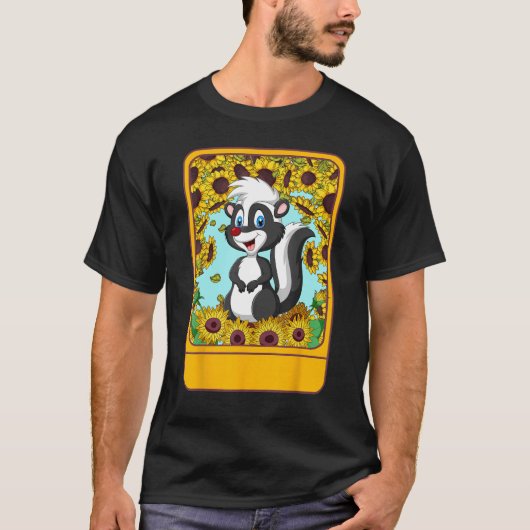 T-shirt Veterinarian Sunflower Skunk Tee  For Pet  Ideas (Devant)