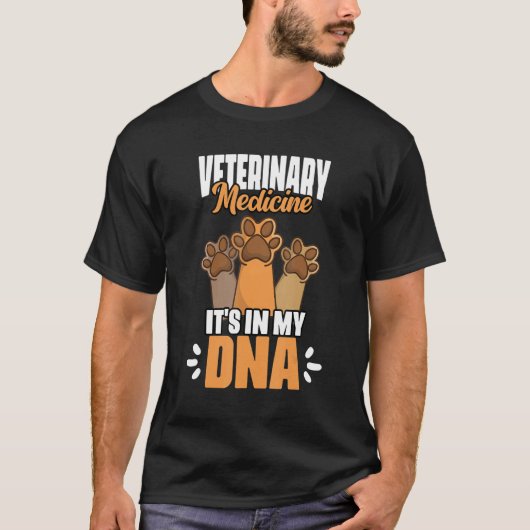 T-shirt Veterinary Medicine  It's In My DNA Vet Med Worker (Devant)
