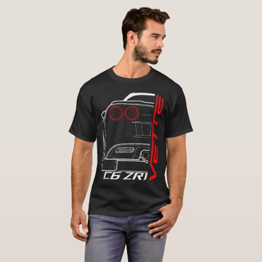T-shirt Vette Chevy C6 ZR1 (Devant entier)
