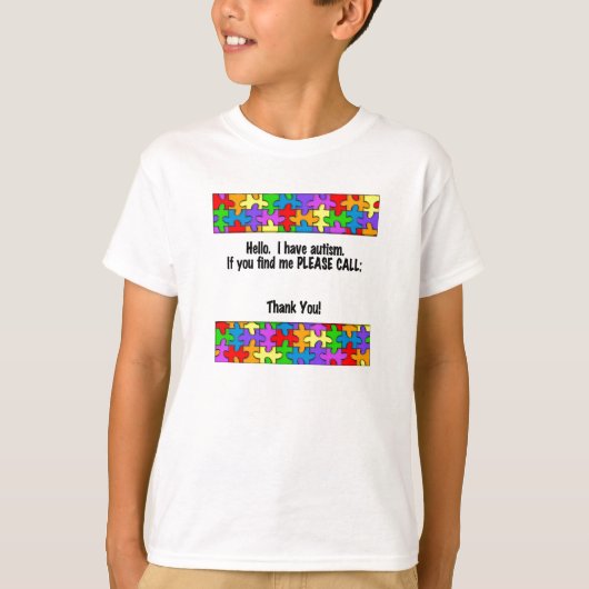 T-shirt Veuillez appeler l'étiquette d'identification (Devant)