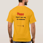 T-shirt Veuillez ne pas me choyer (Dos)