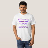 T-shirt Veuillez ne pas me toucher (Devant entier)