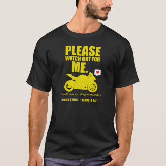 T-shirt Veuillez observer - la conscience 2013 de moto