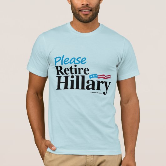 T-shirt Veuillez retirer Hillary (Devant)