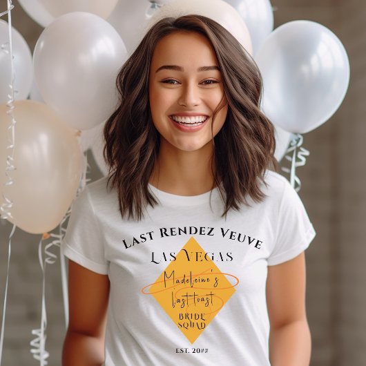 T-shirt Veuve Avant Vows Bachelorette Équipe de fin de sem