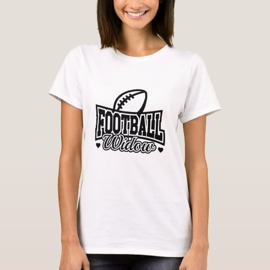 T-shirt Veuve de football (Devant)