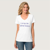 T-shirt Veuve de jeu vidéo (Devant entier)