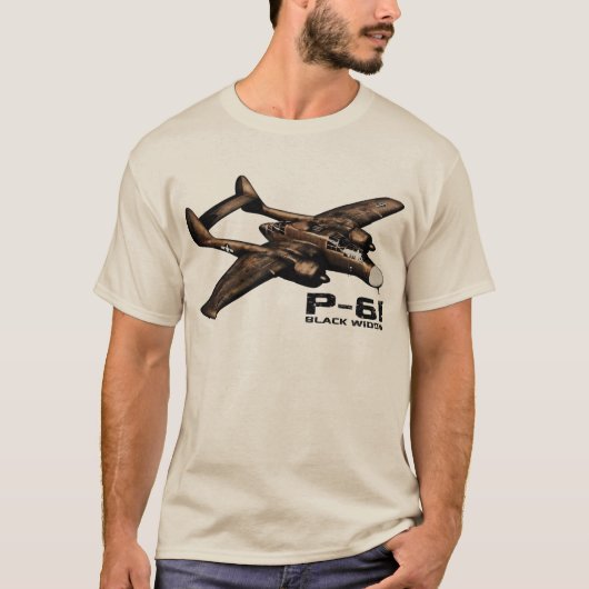 T-shirt Veuve P-61 noire (Devant)