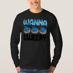 T-shirt Veux Balayer Curling Hommes Plus Grand Curling D