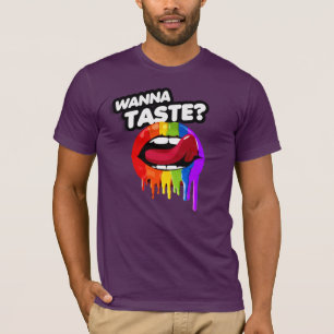 T-shirt Veux goûter l'arc-en-ciel