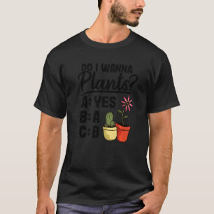 T-shirt Veux-je des plantes Succulentes Plante Papa Cactus