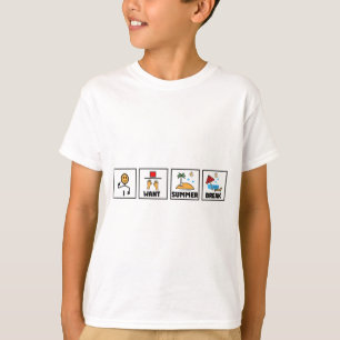 T-shirt Veux Pause Été Enseignant Dernier Jour De L'École