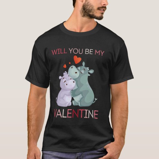 T-shirt Veux-tu être mon valentin Saint-Valentin drôle péc (Devant)