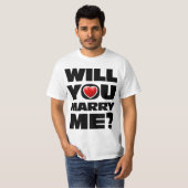 T-shirt Veux-Tu M'Épouser ? (Devant entier)
