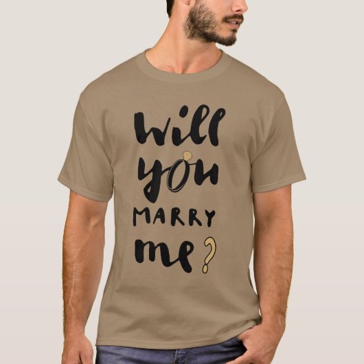 T-shirt Veux-tu m'épouser (Devant)