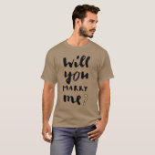 T-shirt Veux-tu m'épouser (Devant entier)