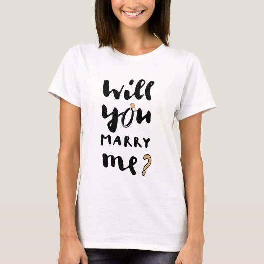 T-shirt Veux-tu m'épouser (Devant)