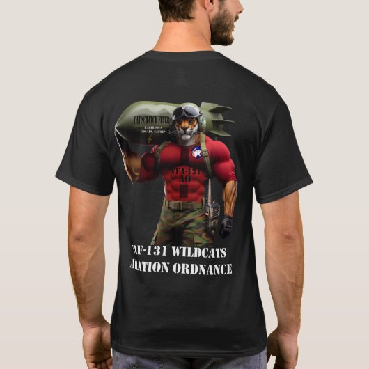 T-Shirt VFA-131 WILDCATS AVIATION ORDNANCE-2 (Dos)