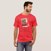 T-shirt VHS et Chill École Rétro (Devant entier)