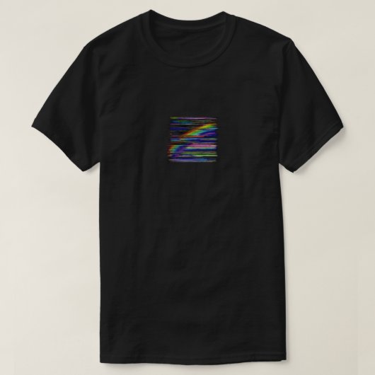 T-shirt VHS Glitchcore Rainbow Window  (Design devant)