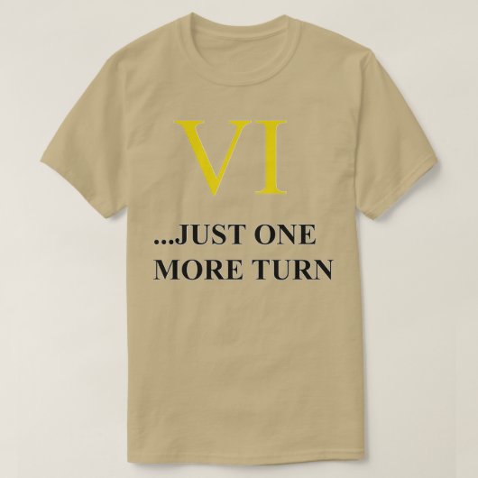 T-shirt VI Juste un tour de plus devient transparent (Design devant)
