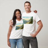 T-shirt Viaduc près des automnes de Multnomah, le fleuve (Unisexe)